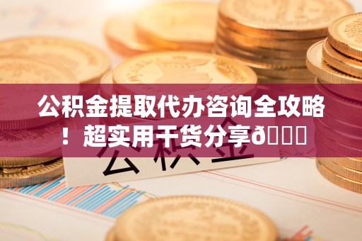 珠山公积金提取代办咨询全攻略！超实用干货分享😉